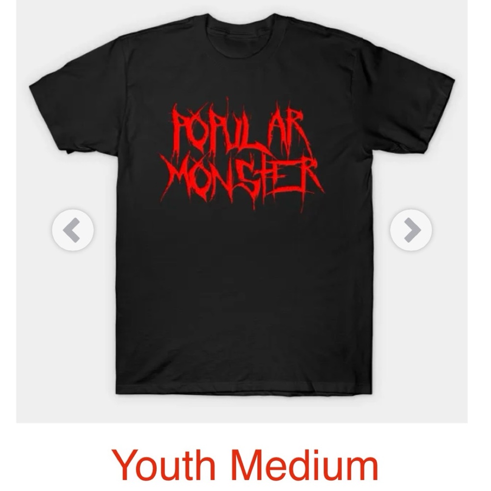 Falling In Reverse Popular Monster YOUTH Medium Band Tee Shirt